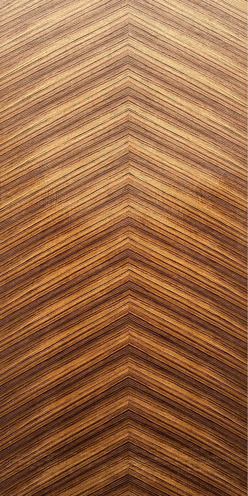 Teak V shaped decorative ply